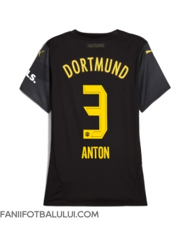 Borussia Dortmund Waldemar Anton #3 Tricou Fotbal Replică 2024-25 Femei Deplasare